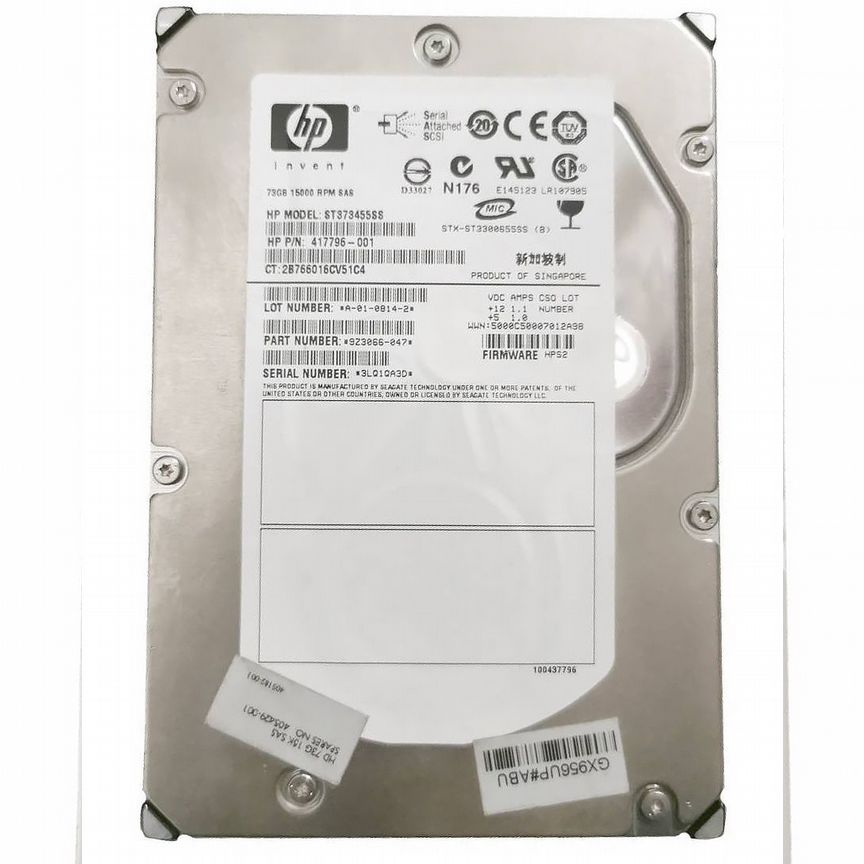 [417796-001] Жесткий Диск Hp 72gb Sas 3,5" Hdd 417796-001