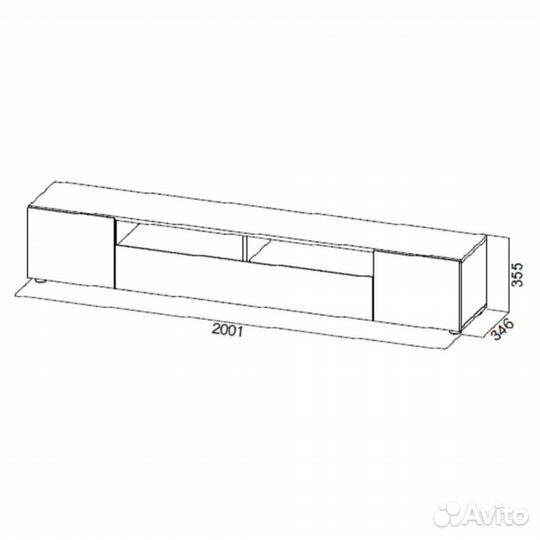 Тумба для телевидеоаппаратуры 