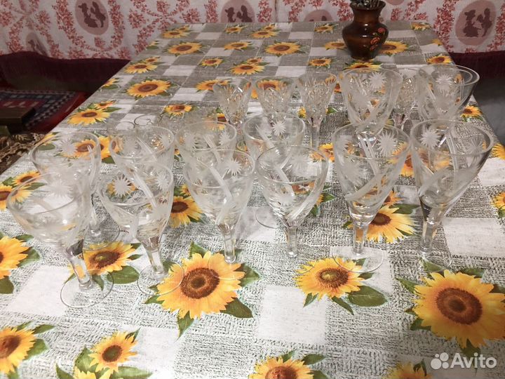 Стопки,рюмки,фужеры СССР хрусталь