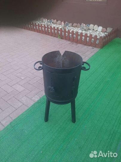 Печь для казана из газового баллона