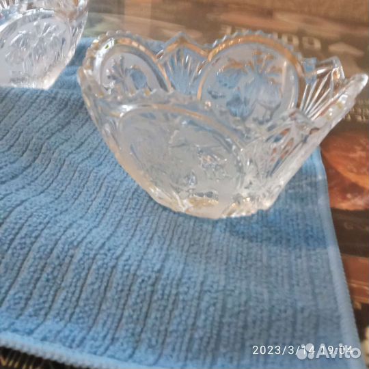 Хрустальная конфетница СССР