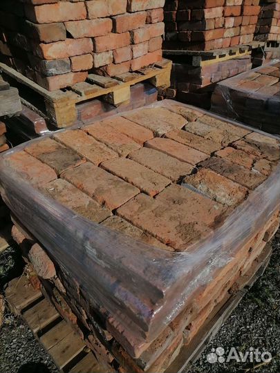 Кирпич красный полнотелый бу