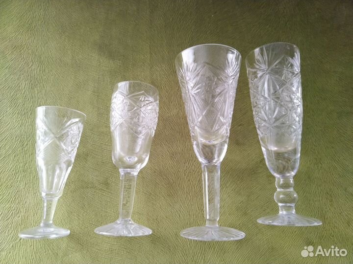 Фужеры хрустальные СССР