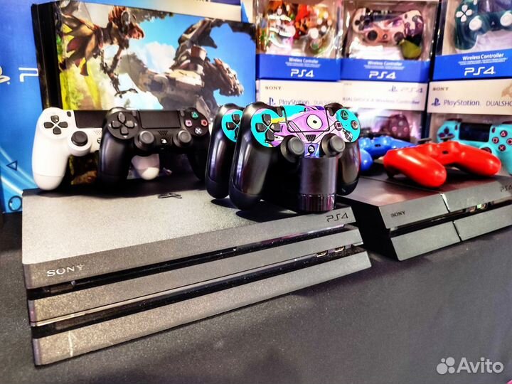 PlayStation 4 Fat / Slim / Pro + 2 геймпада