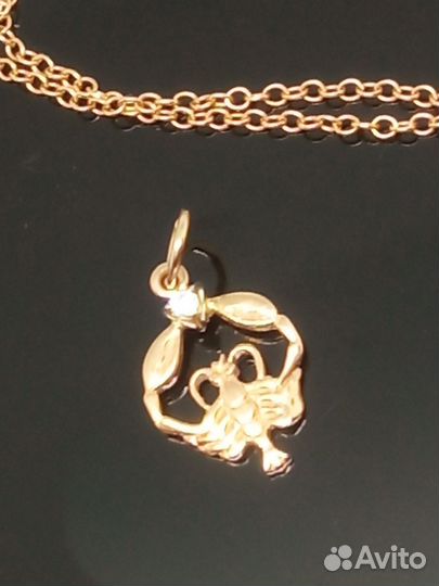 Золотая подвеска - Рак 585