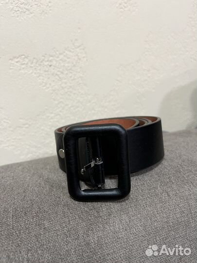 Ремень черный женский экокожа