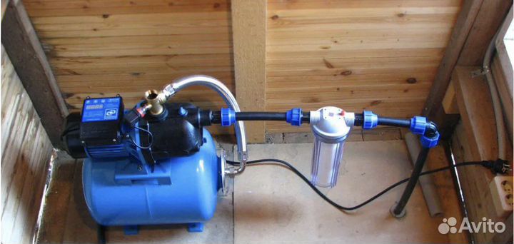 Установка гидроаккумулятора. Ремонт гидробака