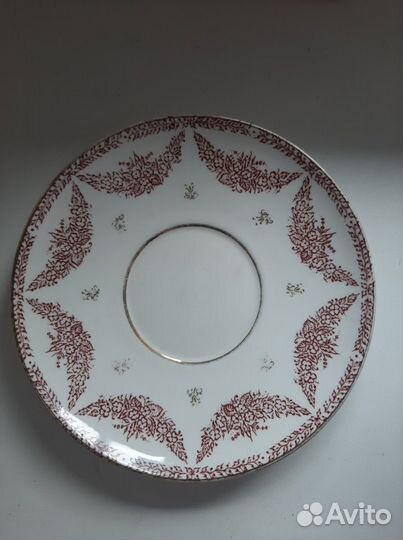 Блюдце чайное Императорское костяной фарфор лфз