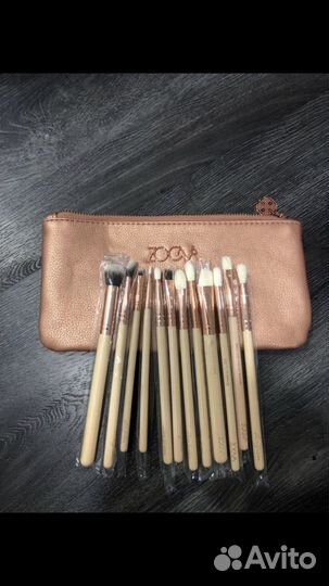 Набор кистей для макияжа набор 12 шт zoeva