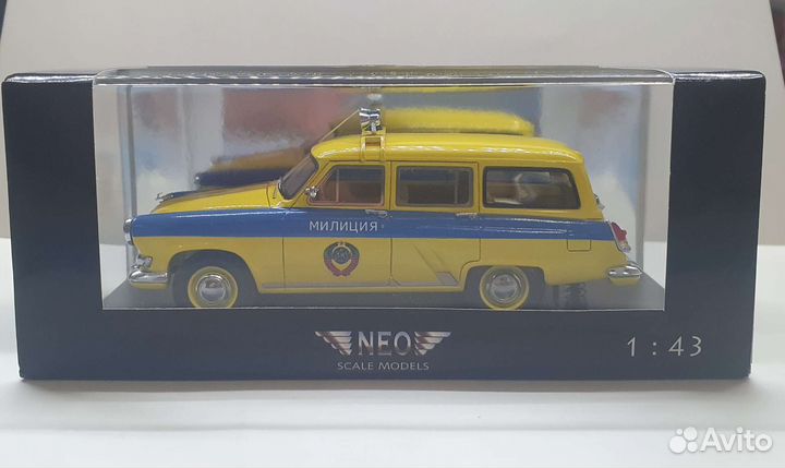 Газ 22 Волга милиция NEO 1:43