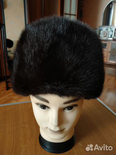 Норковая шапка мужская