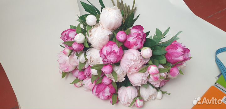 Букет Пионы искусственные для интерьера