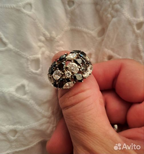 Кольцо серебро 925