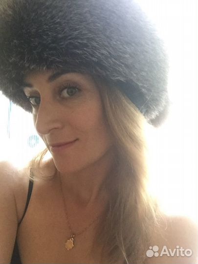 Шапка меховая (песцовая), exclusive collection