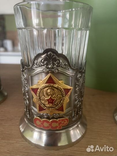 Подстаканник со стаканом, чайный набор