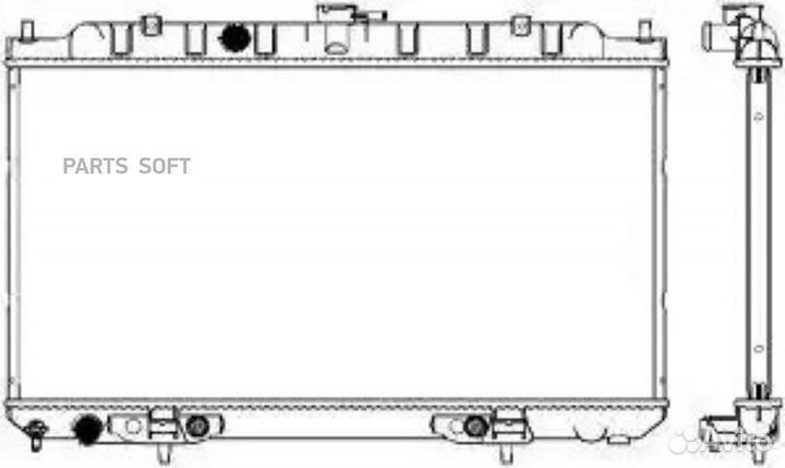 Радиатор nissan almera(N16) 00