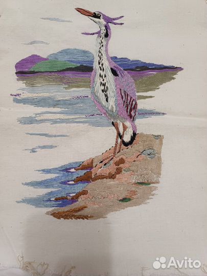 Работы вышитые гладью