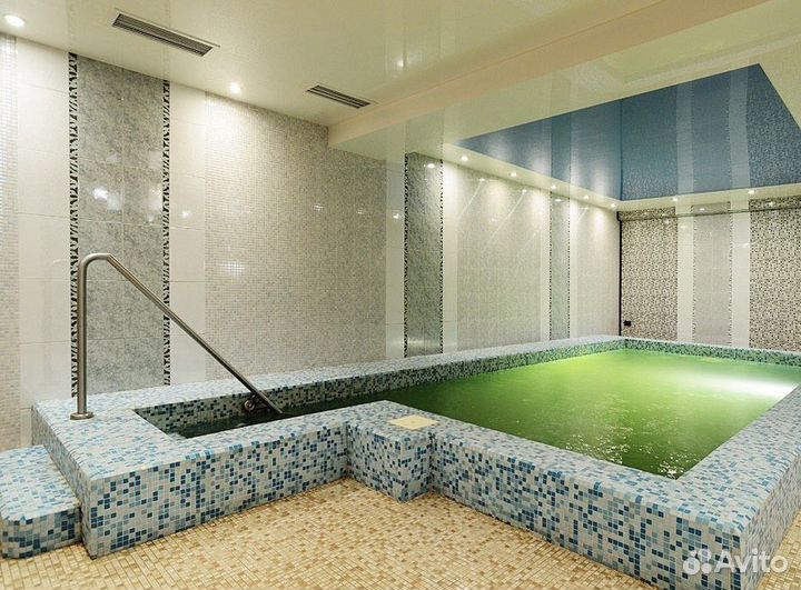 Сауна с бассейном, бильярдом, хамамом