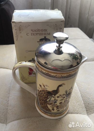 Чайник с поршнем новый