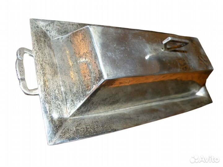 Серебряная масленка ручной работы