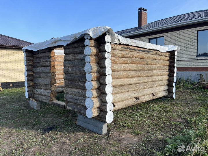 Сруб бани 4х4