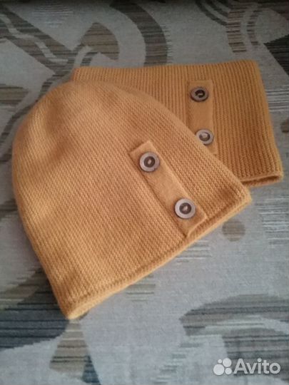 Комплект шапка, шарф-снуд