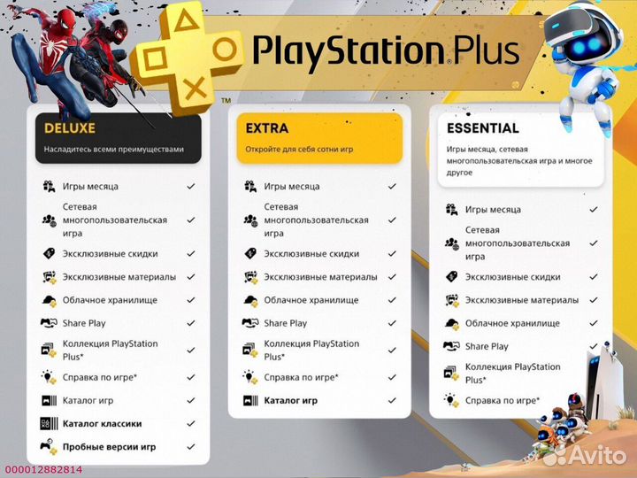 Подписка ps plus турция delux на ps5 ps4 (Арт.20030)