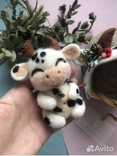 Мастер-класс по сухому валянию. Валяем корову