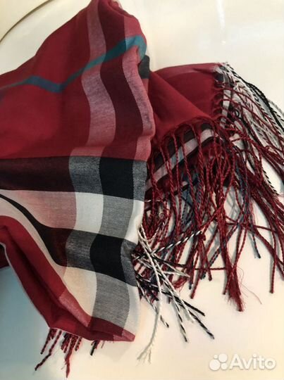 Палантин в клетку