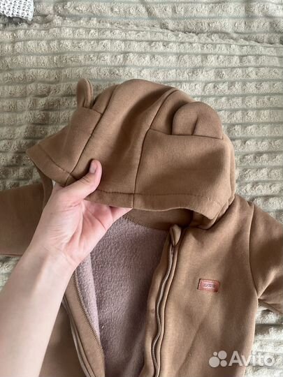 Комбинезон мишка для малышей утепленный