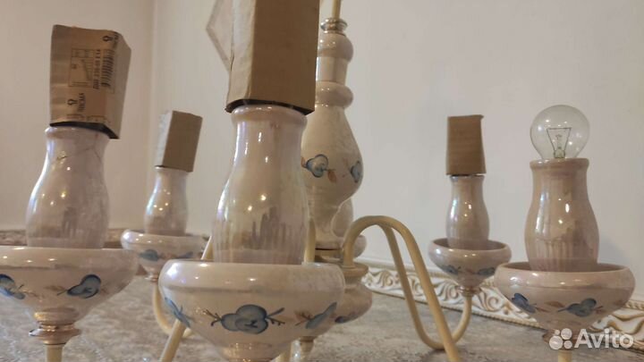 Люстра фарфоровая СССР