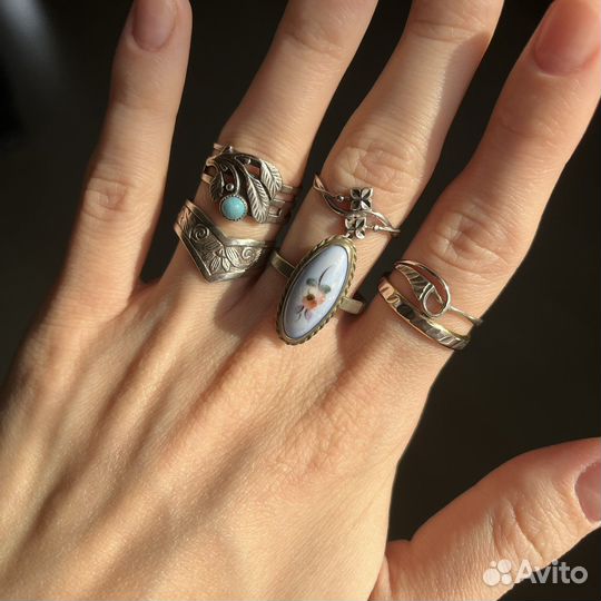 Винтажное кольцо 17 размер