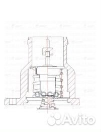 Термостат с ниж. крышкой для а/м ваз 1117-19 Ка