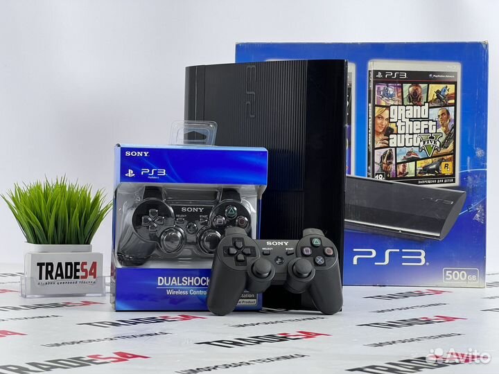 PS3 500Gb Два Геймпада Много Игр