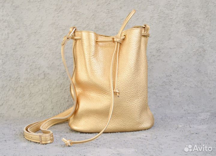 Сумка торба из итальянской кожи ручной работы