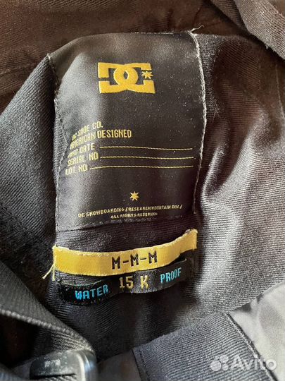 Сноубордические штаны(полукомбинезон) M DC
