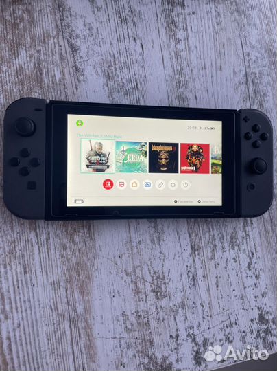 Nintendo switch + чип+игры+карта памяти 128