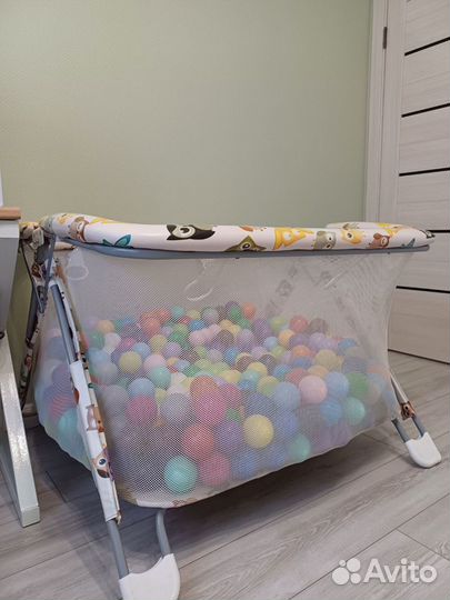 Сухой бассейн (манеж) с шариками 500 штук