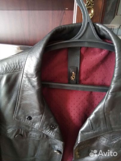 Кожаная куртка мужская р. L /XL