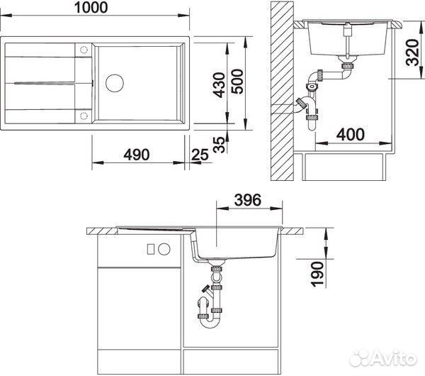 Кухонная мойка Blanco Metra XL 6 S Кофе