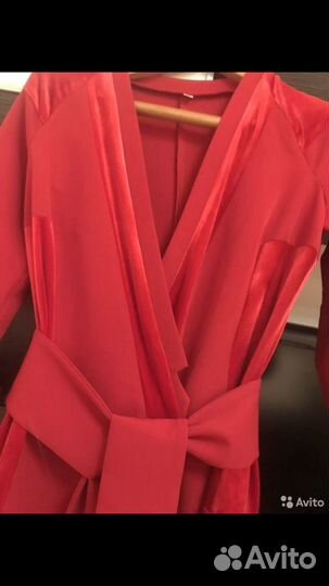 Красное платье в paul balmain