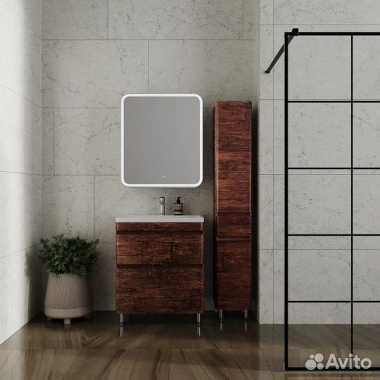 Мебель для ванной Style Line Атлантика 70 напольная старое дерево