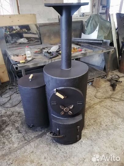 Печи банные; Котлы отопления; Баки под воду под за