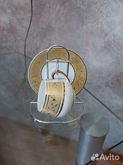 Чашка с блюдцем кофейная пара