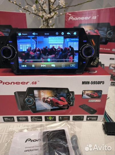 Магнитола Pioneer GB 595 1 din сенсор Bluetooth