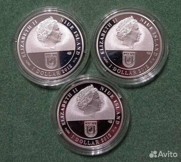 Монеты Ниуэ 2012 Футбольный клуб Рубин Серебро