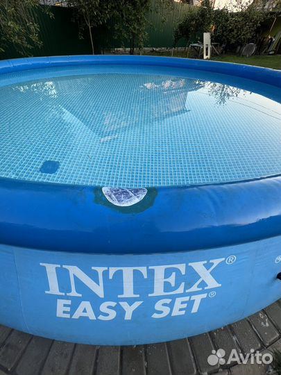 Надувной бассейн Intex easy set c насосом