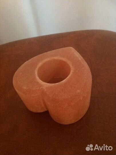 Подсвечник новый из каменной соли