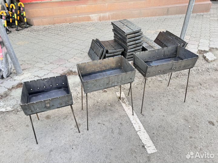 Мангал в чемодане на 6,8,10 шампуров