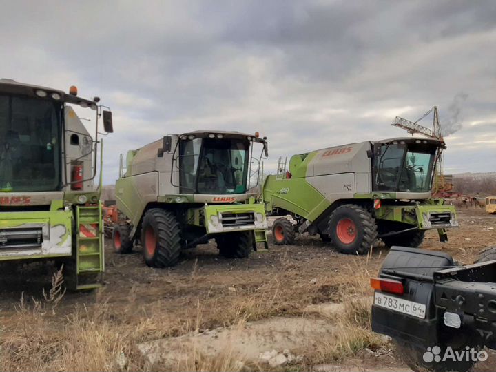 Уборка урожая комбайнами claas